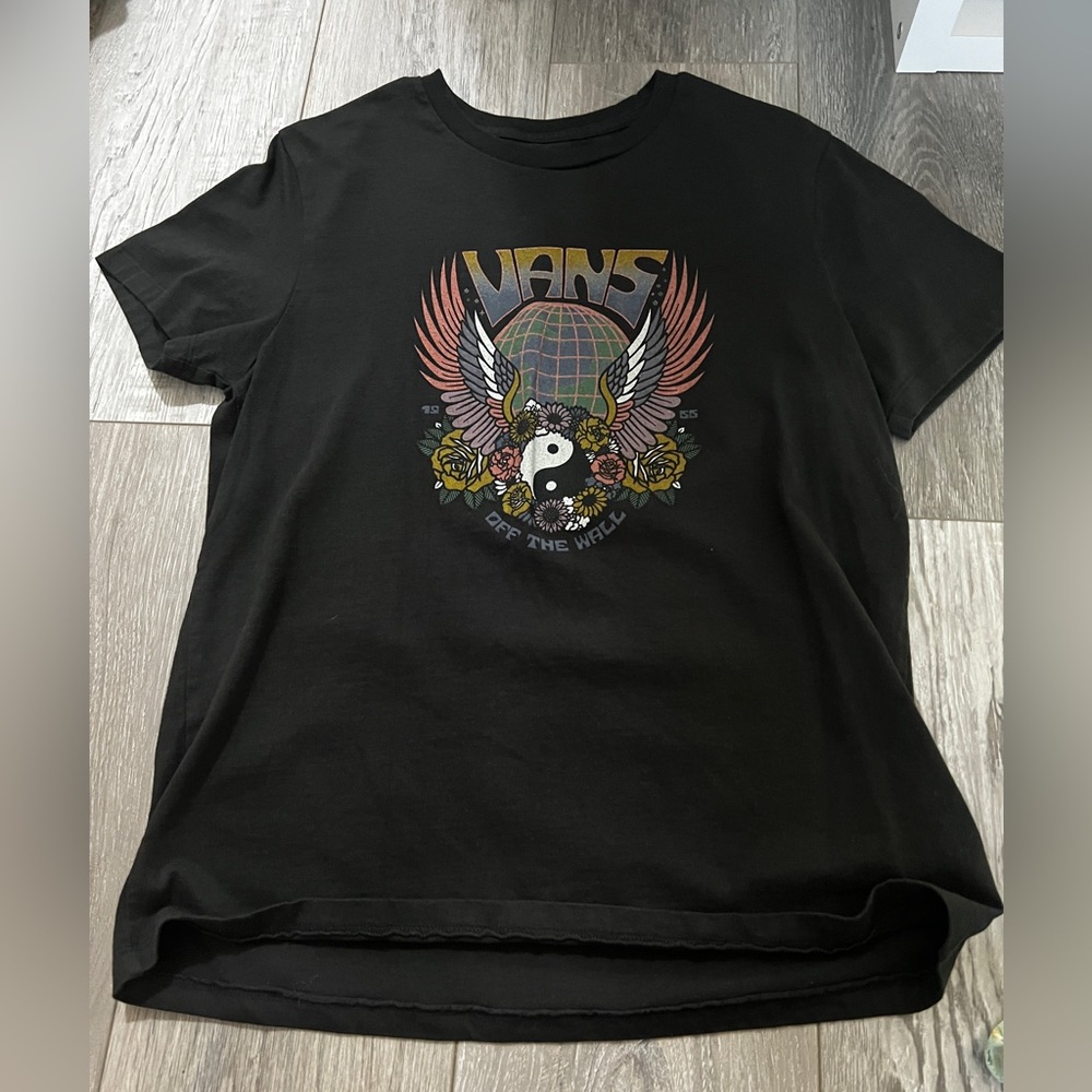 Vans T-Shirt (Large,Black)